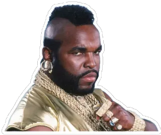 😠 Mr. T Mr. T, 80er, A-Team, Goldketten, Schauspieler telegram sticker