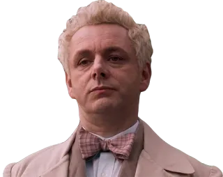 😒 Aziraphale Good Omens angelo, Aziraphale, Good Omens, papillon, personaggio, televisione telegram sticker