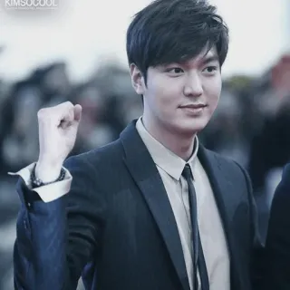 💪 Lee Min-ho aktor, koreański, celebryta, mężczyzna, garnitur, przystojny telegram sticker