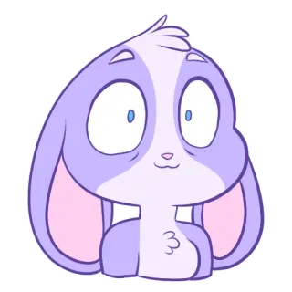 💤 thỏ, dễ thương, động vật, thỏ, phim hoạt hình telegram sticker