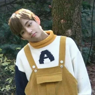 👽 persona, suéter, otoño, exterior, retrato whatsapp sticker