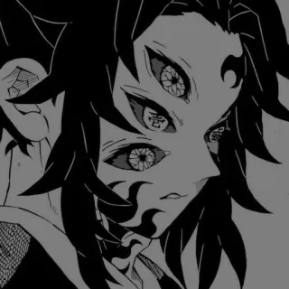 🀄️ Kokushibo Demon Slayer 애니, 악마, 코쿠시보, 만화, 귀멸의 칼날 whatsapp sticker