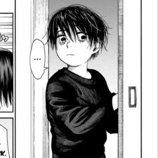 🐾 ... Manga, Fumetto, Ragazzo, Anime, Bambino, Preoccupato whatsapp sticker