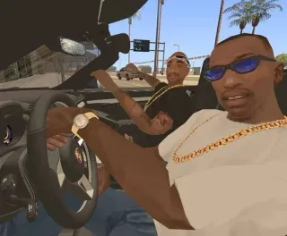 🌟 Carl Johnson Grand Theft Auto: San Andreas GTA, San Andreas, Carl Johnson, CJ, Gaming, Auto telegram sticker