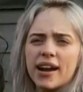 😑 Billie Eilish billie eilish, นักดนตรี, นักร้อง telegram sticker