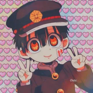 🔲 Date. Аниме, Мультфильм, Милый, Сердечки, Каваий telegram sticker