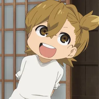 🍭 Аниме, Ребенок, Мультфильм, Милый, Улыбка telegram sticker