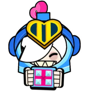 📕 Colette Brawl Stars 科莱特, 荒野乱斗, 电子游戏, 贴纸, 礼品盒, 卡通 telegram sticker