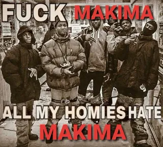 🖕 Makima FUCK MAKIMA
ALL MY HOMIES HATE
MAKIMA meme, homies, hate, makima, offensive, sticker telegram sticker
