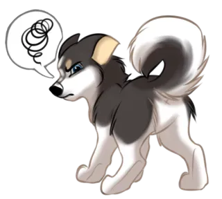 😐 cão, irritado, desenho animado, animal de estimação, animal, peludo, zangado telegram sticker
