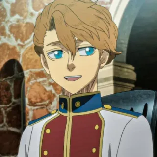 🙂 Klaus Lunettes Black Clover anime, character, Klaus Lunettes, Black Clover telegram sticker