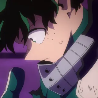 🥦 Izuku Midoriya My Hero Academia anime, manga, my hero academia, izuku midoriya, deku, character, hero telegram sticker