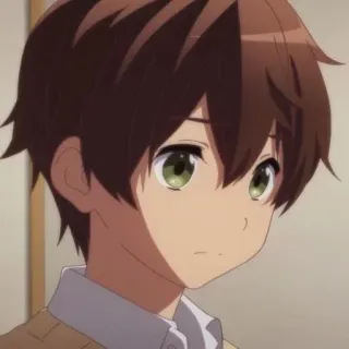 😔 Anime, Ragazzo, Personaggio, Ritratto, Animazione telegram sticker