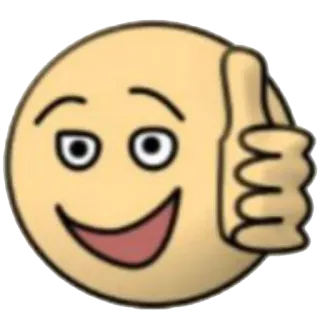 👍 Emoji, Pouce levé, Sourire whatsapp sticker
