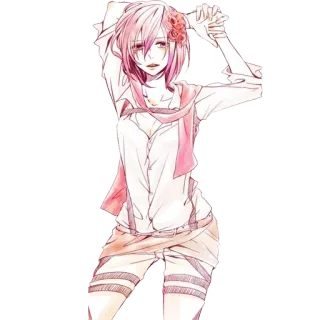 ☺️ Anime, Personage, Kunstwerk, Illustratie, Vrouw, Meisje telegram sticker