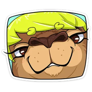 ☺️ sticker, cartoon, funny, animal, meme, emoji telegram sticker