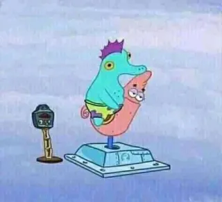 🤔 Patrick Star Spongebob Squarepants Dessin animé, Nickelodeon, Drôle, Océan, Carlo telegram sticker