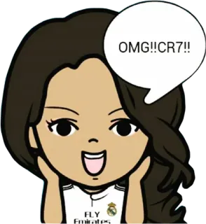😍 OMG!! CR7!! football, foot, fan, CR7, Cristiano Ronaldo, Real Madrid whatsapp sticker
