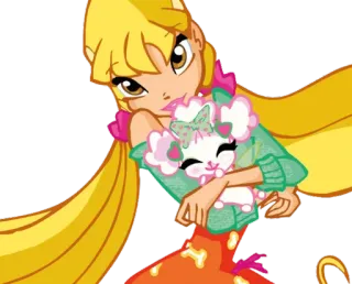 ☺️ Stella Winx Club fada, animal de estimação, desenho animado, winx, clube telegram sticker