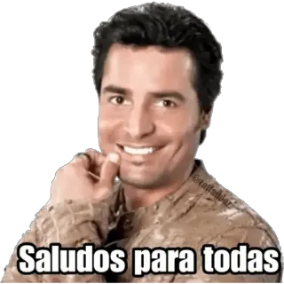 🤗 Chayanne Saludos para todas saudação, Chayanne, espanhol, cantor, ator telegram sticker