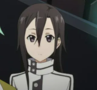 ✨ Kirigaya Suguha Sword Art Online Anime, cô gái, tóc đen, Suguha Kirigaya, Sword Art Online telegram sticker