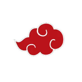 🥵 Naruto เมฆ, เมฆสีแดง, แสงอุษา, อนิเมะ, นารูโตะ whatsapp sticker