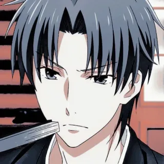 🤨 Anime, Pria, Pisau, Ekspresi wajah telegram sticker