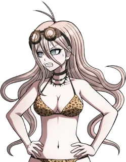 🔩 Miu Iruma Danganronpa V3: Killing Harmony anime, cartoon, fanart, cute, girl, bikini telegram sticker