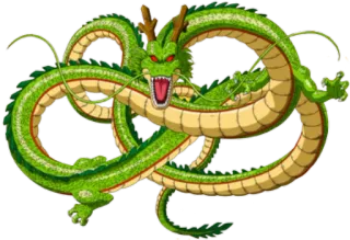 🐉 Shenron Dragon Ball dragon, anime, green, Shenron, Dragon Ball telegram sticker