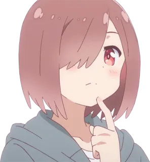 🤔 Anime, Gadis, Berpikir, Lucu, Karakter telegram sticker