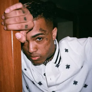 🖤 XXXTentacion rapper, muziek, zanger, artiest, portret telegram sticker