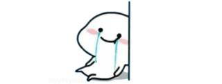 🍚 Cartone animato, Piangendo, Triste, Emoji, Kawaii telegram sticker