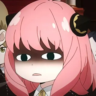 🌺 Anya Forger Spy x Family Anya Forger, Spy x Family, anime, carino, divertente, espressione telegram sticker