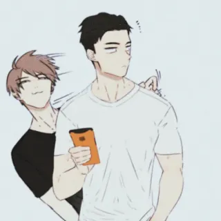 😏 Anime, Cartoon, Porträt, Freundschaft, Emotional telegram sticker