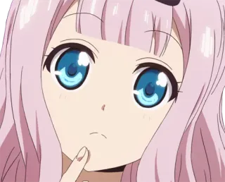🤔 Chika Fujiwara Kaguya-sama: Love Is War Anime, Chika Fujiwara, Kaguya-sama, Love is War, carina, ragazza, Manga whatsapp sticker