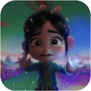 🥺 Vanellope von Schweetz Wreck-It Ralph telegram sticker
