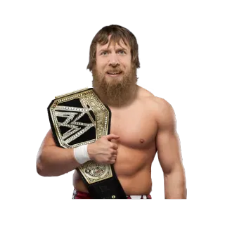 😄 Daniel Bryan catch, champion, catcheur, athlète, ceinture telegram sticker