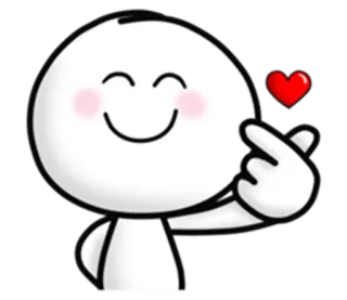 ❣ amore, cuore, carino, cuore coreano telegram sticker