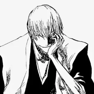 🐍 Gin Ichimaru Bleach Gin Ichimaru, Bleach, Anime, Manga, Charakter telegram sticker