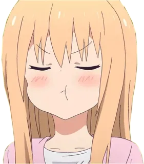 😒 Anime, Chica, Puchero, Lindo, Dibujos animados telegram sticker