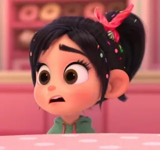 🍓 Vanellope von Schweetz Wreck-It Ralph Vanellope, Ralph el demoledor, Disney, Dibujos animados, Personaje telegram sticker