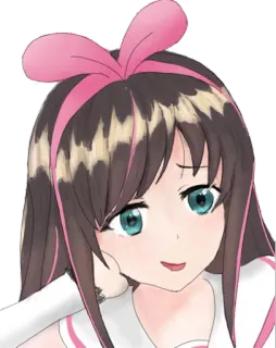 😏 Kizuna AI Anime, Desenho animado, Garota, Youtuber Virtual, VTuber, Fofo whatsapp sticker