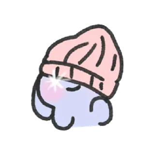 🦌 kreskówka, postać, słodki, kapelusz, ilustracja, kawaii telegram sticker