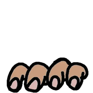 ✊ kaki, kaki, jari kaki, manusia telegram sticker