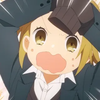 ✏️ Anime, Surpreso, Chocado, Fofo, Mangá, Desenho animado telegram sticker