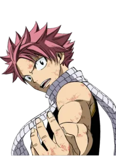 😠 Natsu Dragneel Fairy Tail Anime, Mangá, Natsu, Fairy Tail, Fogo, Magia telegram sticker