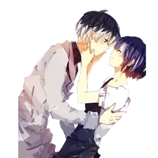 ❤ Anime, Amore, Coppia, Romance, Affetto telegram sticker