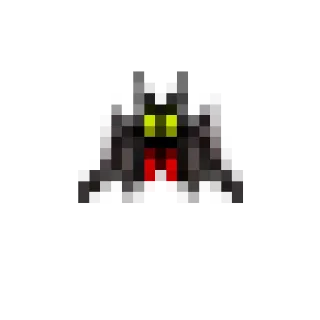 🐞 videojuego, pixel art, monstruo, murciélago whatsapp sticker