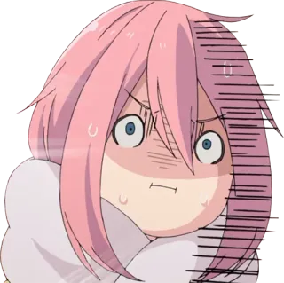 😨 动漫, 卡通, 脸, 表情, 震惊, 可爱 telegram sticker