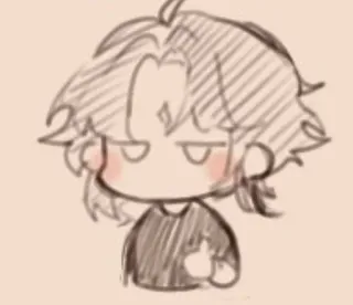 🌟 środkowy palec, gest, kreskówka, rysunek, szkic telegram sticker